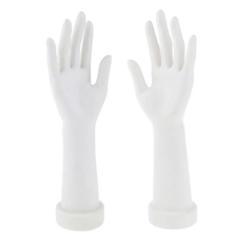1 пара Манекен ручной руки дисплей база женские перчатки Ювелирная модель белый