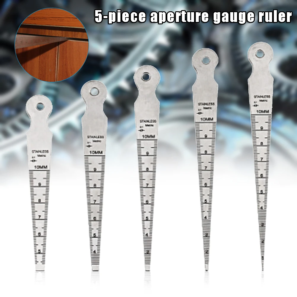 Feeler Gauge Mini Clearly Marked Stainless Steel Hole Size Gage Gage Durable for Measuring 
