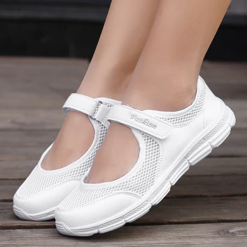 2022 Very Good New Women Flats  Spring Summer Ladies Mesh Flat Shoes Women Soft Breathable Sneakers Women Casual Shoes 2