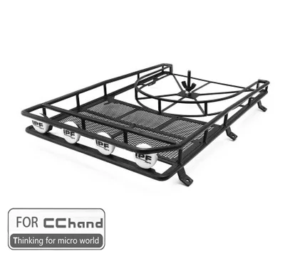 Металлический багажник на крышу Для осевой CC ручной SCX10 90046/90047 cherokee RC игрушечный автомобиль - Цвет: metal roof rackBL