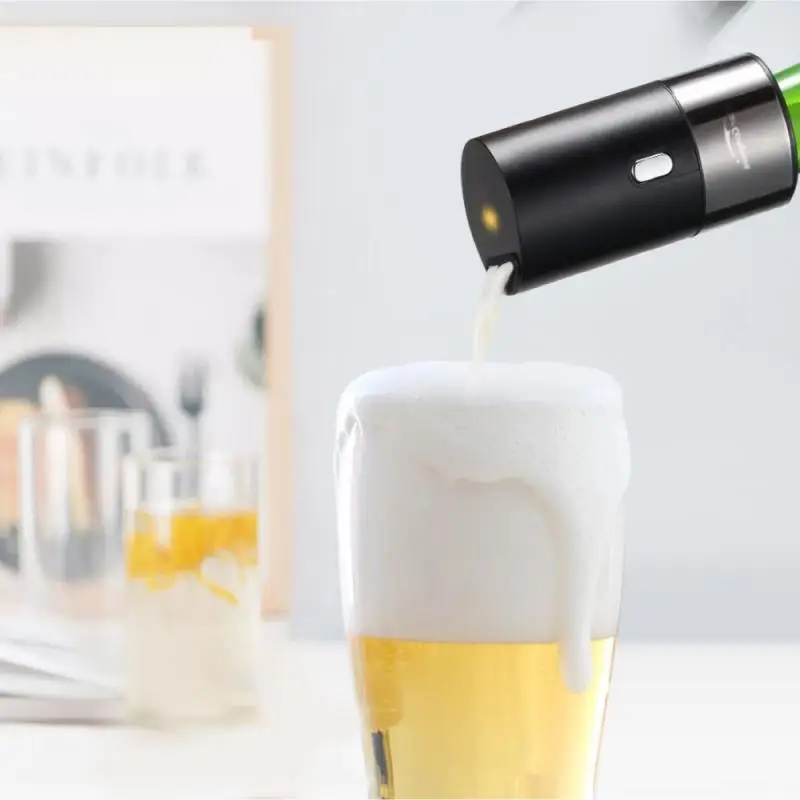 Cocktail Shaker Beer Foamer Electric Foam Maker Mini Portable Durable