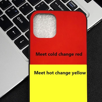 

50pcs Thermosensitive Color Change Magical PU Case For iPhone 11 Pro Max XS XR X 8 7 6 6S Plus 5 5S Thermal Sensor Heat Cover