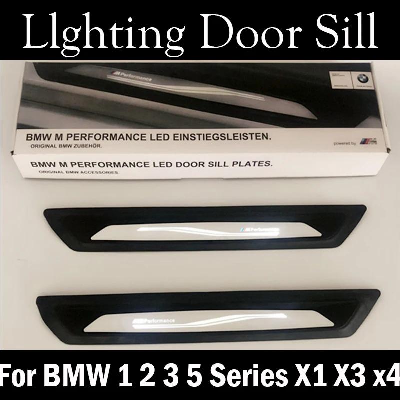 Пара освещения порога двери для BMW 1 2 3 5 серии X1 X3 x4 F30 F31 F34 F35 M производительность