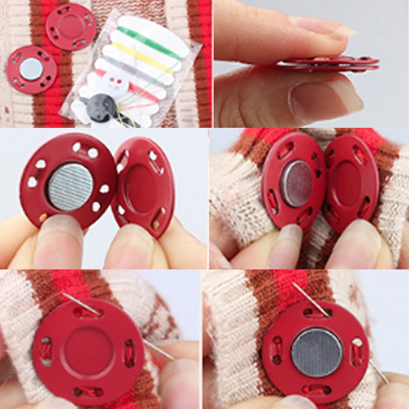 Sew on Metal Snaps for Crafts 2 Piece Snap Together Press Buttons Are Easy  Fasteners for Pom Poms, Hats, Jackets and Clothing 