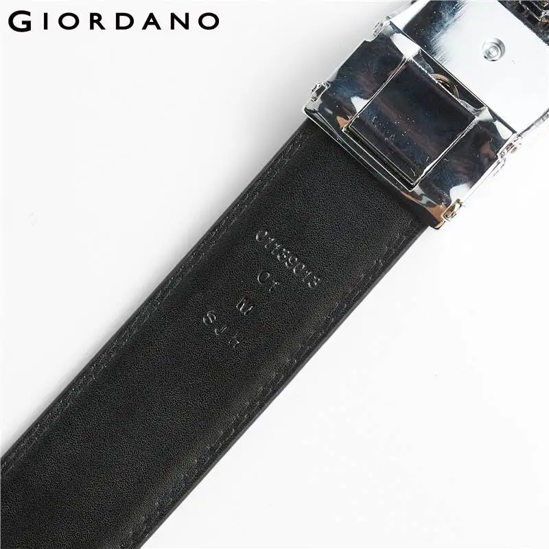 Najtaniej Giordano mężczyźni pas mężczyźni dwa warstwa skóry krowy automatyczne klamry pasa trwałe jakości na co dzień Masculino 01139013