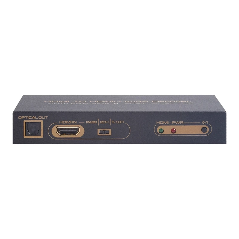 

New HDMI 5.1 CH Digital Audio Decoder Converter Hdmi To Hdmi + Audio Decoder Extractor Splitter Dolby Digital Ac3,Dts,Lpcm Suppo