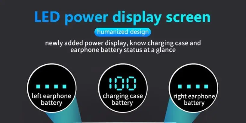 Smart Touch Bluetooth наушники светодиодный цифровой дисплей Беспроводные наушники с шумоподавлением наушники с микрофоном для телефона планшета
