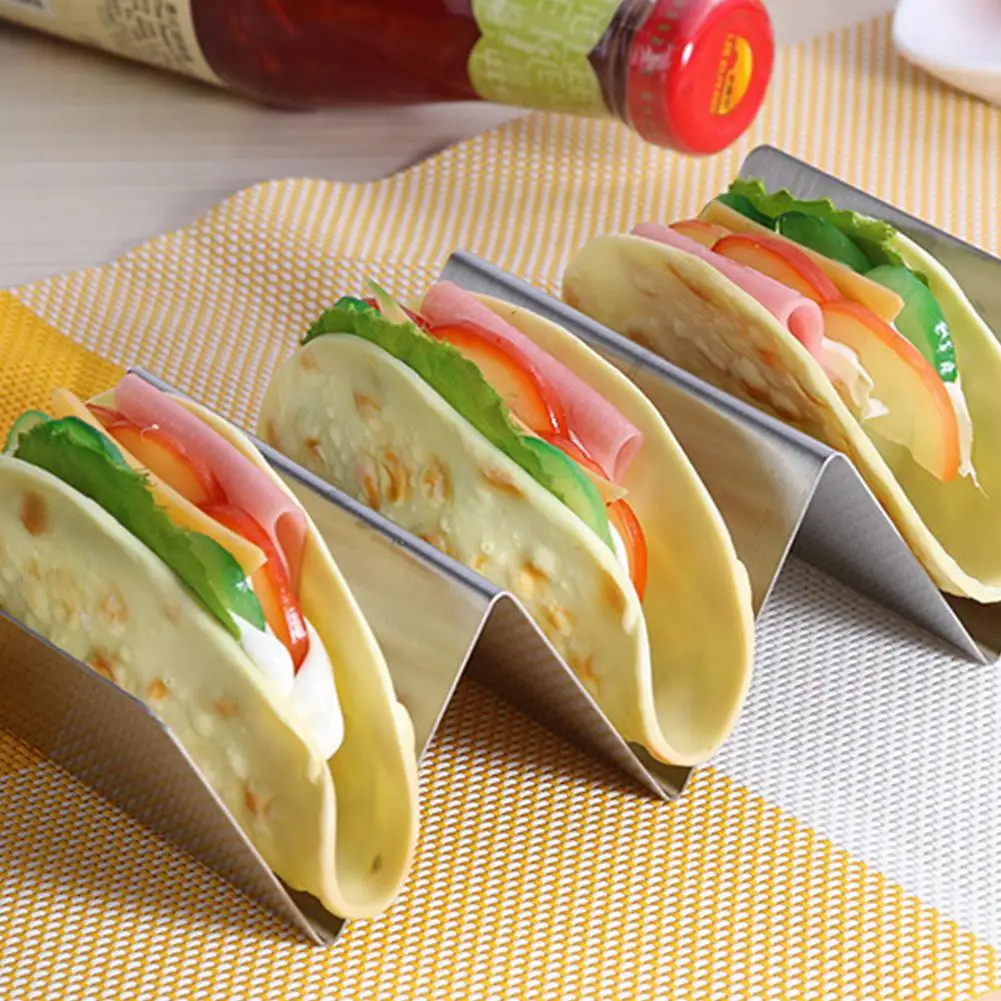 20x10x5.5cm HobbyLane Taco держатель стенд 304 из нержавеющей стали Taco грузовик лоток стиль Taco стойки блинов клип - Цвет: 20x10x5.5cm