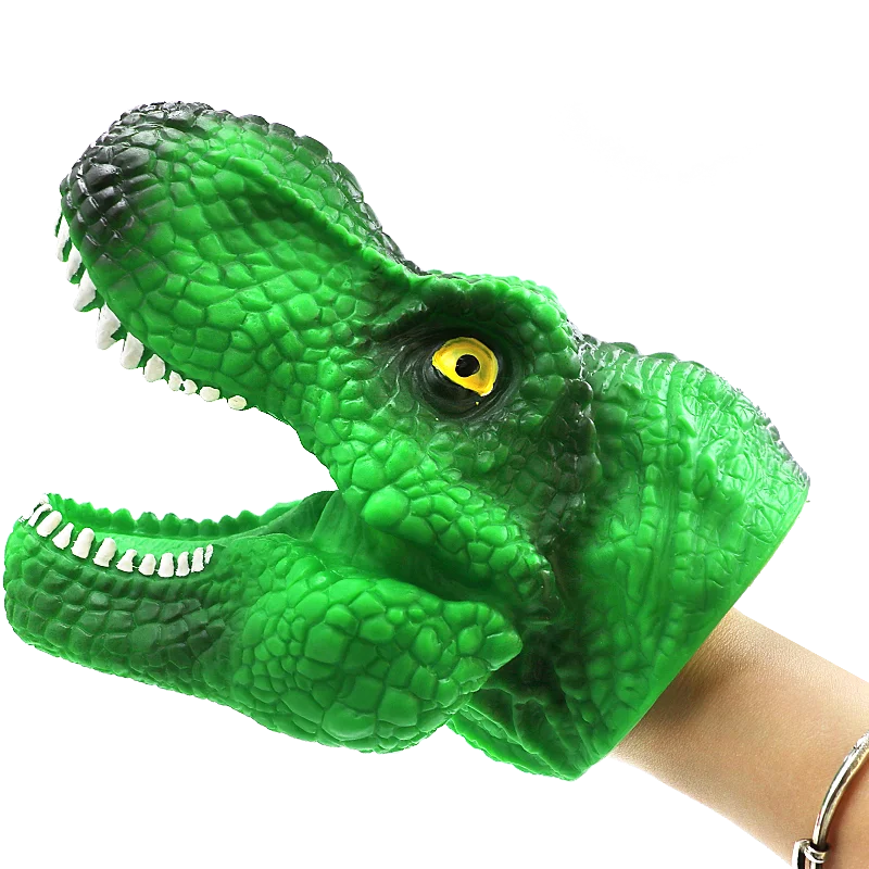 Пластиковые перчатки с изображением дракона, динозавра, руки, куклы, голова животного, мягкая игрушка, Silcone, рот по желанию, трансформация, Оверлорд, детская игрушка
