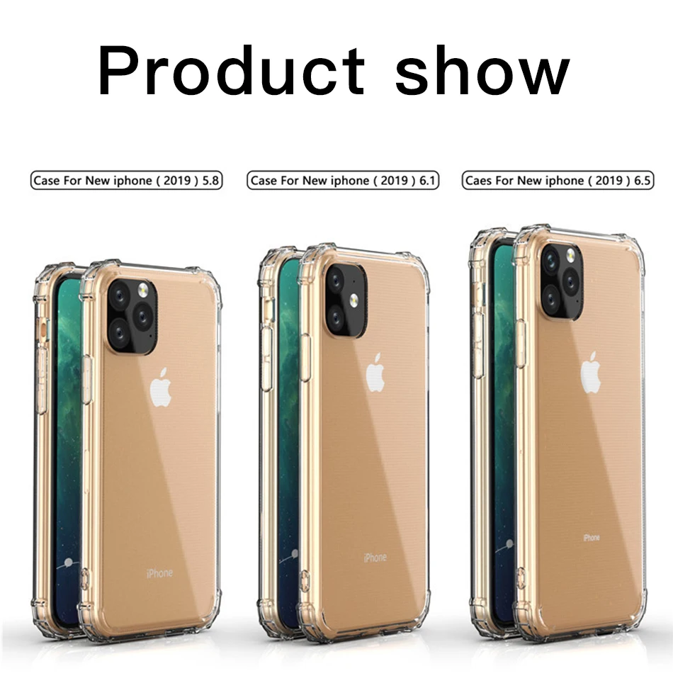 !ACCEZZ For iPhone 11 Case 2019 For iphone 11 Pro Max New Soft Cases Transparent Protection Back Cover Mobile Phone Shell Coque (7)