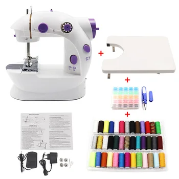 

Mini Sewing Machines EU AU UK US Plug Dual Speed Double Thread Electric Automatic Stitching Rewind Sewing Machine Needlework