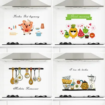 

kitchen Wall Stickers High temperature Anti-oil paste kitchen wallpaper Self-adhesive foil waterproof bathroom wall stickers