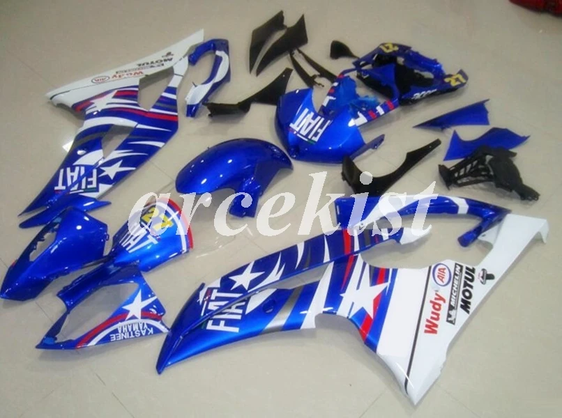 4 бесплатные подарки литьевая Форма ABS обтекатели комплект подходит для YAMAHA YZF-R6 2008- 08 09 10 11 12 13 14 15 16 комплект кузова синий