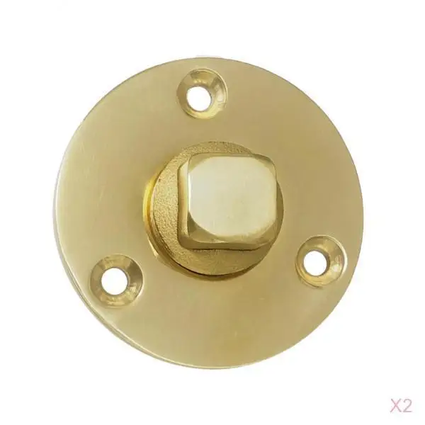 2x Bronze Garboard Marine Boat Yacht Screw Drain Plug Fits 1