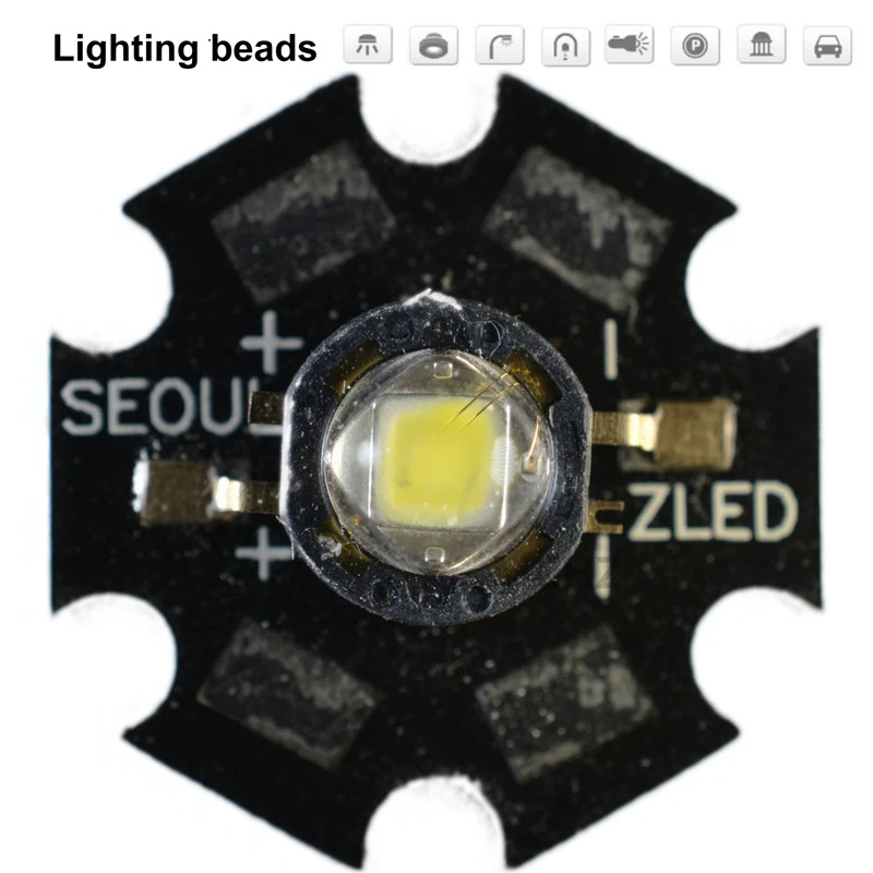 100pcs Cob mm 6 Corner Lamp Board Seoul Power 3w 5700k Light Beads Aliexpress