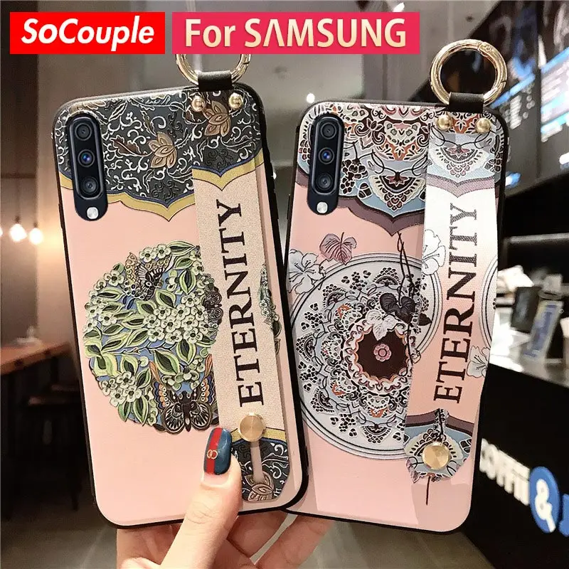 SoCouple для samsung Galaxy Note 8, 9, 10, плюс A750 A70 A60 A50 A40 A30 A20 A10 S8 S9 S10 плюс M20 браслет на запястье держатель телефона чехол