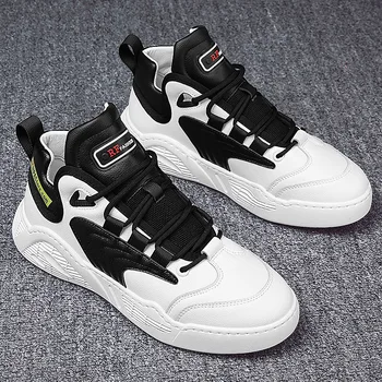 

High Top Hard-Wearing Outdoor Leather Men Casual Shoes Luxury Brand Loafers Moccasins Breathable Slip on Black Driving Shoes