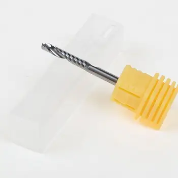

Single Flute Spiral Cutter Engraving Cutting CNC Down Router Bits 3.175mmx17mm