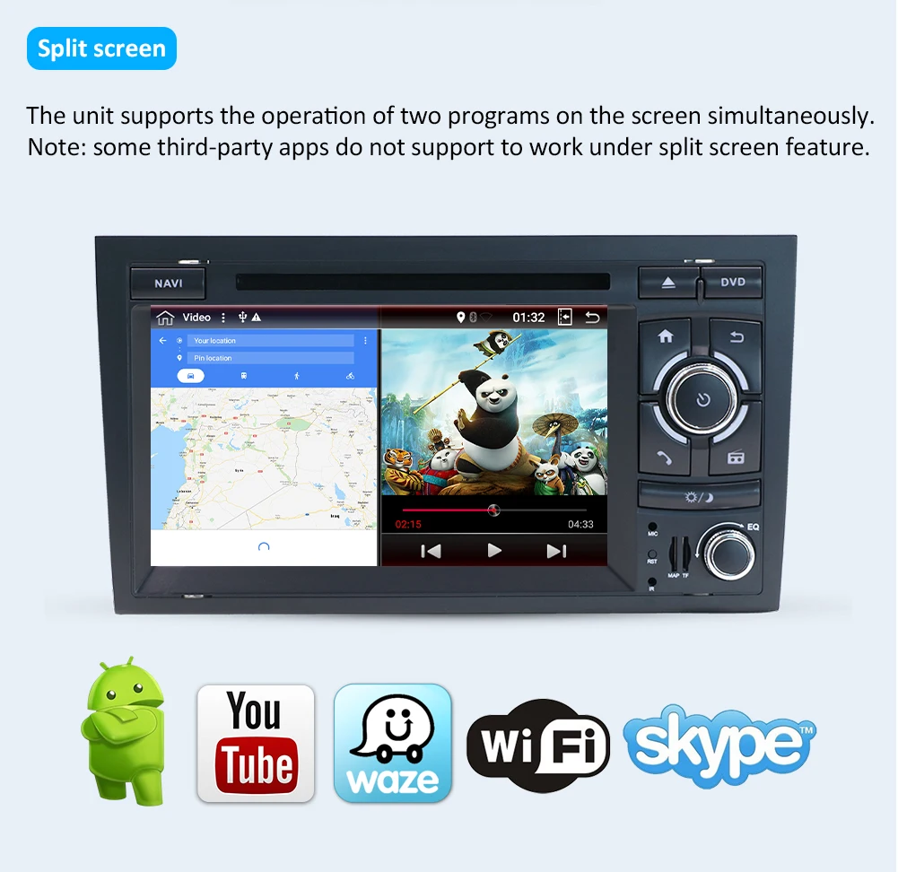 Discount Octa CoreCar Multimedia DVD 2Din Android 9.0 Autoradio for Audi A4 2003-2011 GPS Navigation Rear View Camera Support OBD DAB 4G 15 Discount Octa CoreCar Multimedia DVD 2Din Android 9.0 Autoradio for Audi A4 2003-2011 GPS Navigation Rear View Camera Support OBD DAB 4G 15