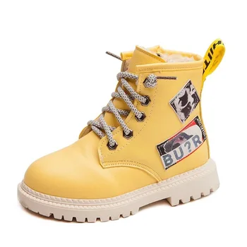 

Children's Martin Boots 2020 New Autumn British Style Boys Girls Short Fashion Trend Leather Single Boot D997