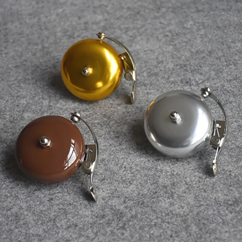 Retro Bike Bell British Aluminum Alloy Lid Silver Golden Chocolate