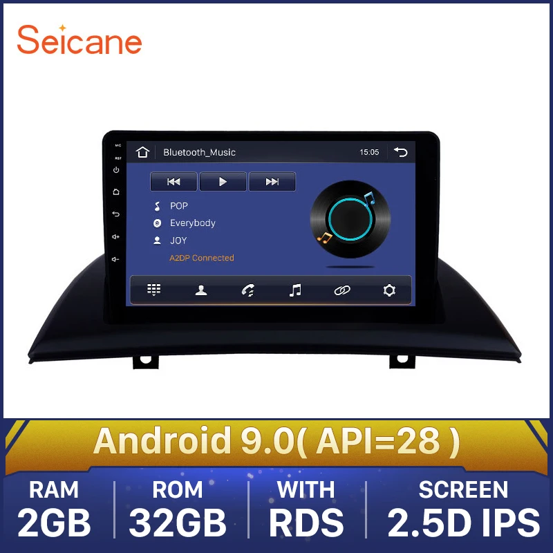 Seicane 9 дюймов 2 + 32 ГБ Android 0 Автомобильный GPS радио плеер для 2004 2005 2007-2012 BMW X3 E83 2.0i 2.5i
