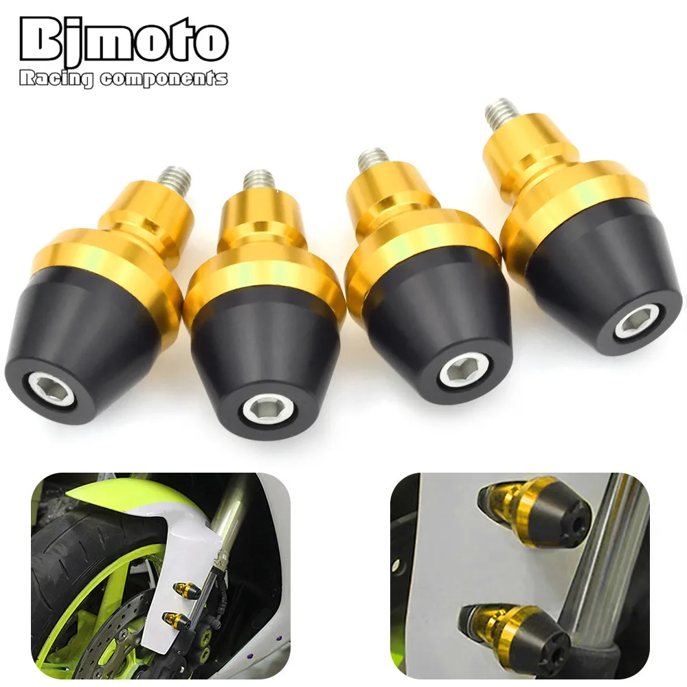 

4 Pcs Universal Motorcycle Front Fork Frame Sliders M6 Screw Bolt Crash Protection Motocross For Aprilia Triumph Suzuki Victory