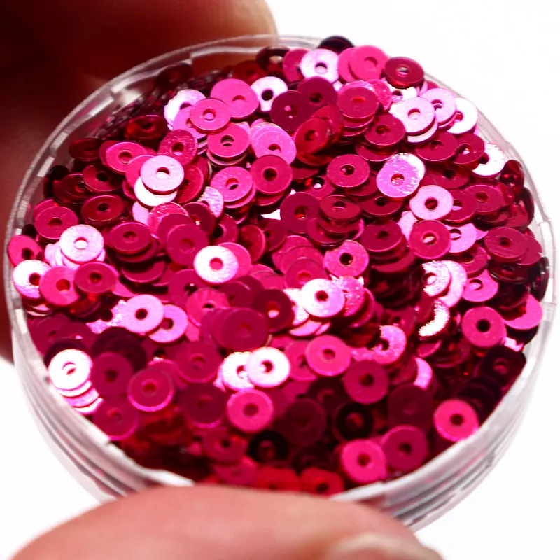 AB Color Multicolor Flat Loose Sequins Hand-sewn Wedding Dress Shoes and Hats DIY Accessories Decoration PVC Sequins 20g 3-6mm