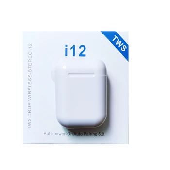 

i12 TWS 5.0 Bluetooth Earphone Wireless Earbuds HandFree Business Touch Key Sport Headset For all smart phones