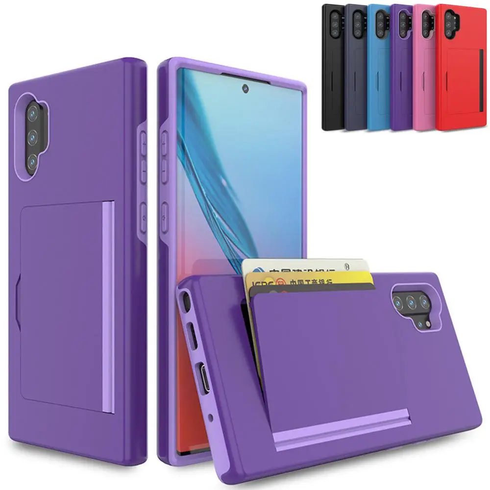 Custodia Color Caramella Per Samsung Galaxy Note 10 + 5G Note10 S10 Plus S10E Custodia Flip Card Slot Cover Per Samsung Note 10 Plus 5G S10 +