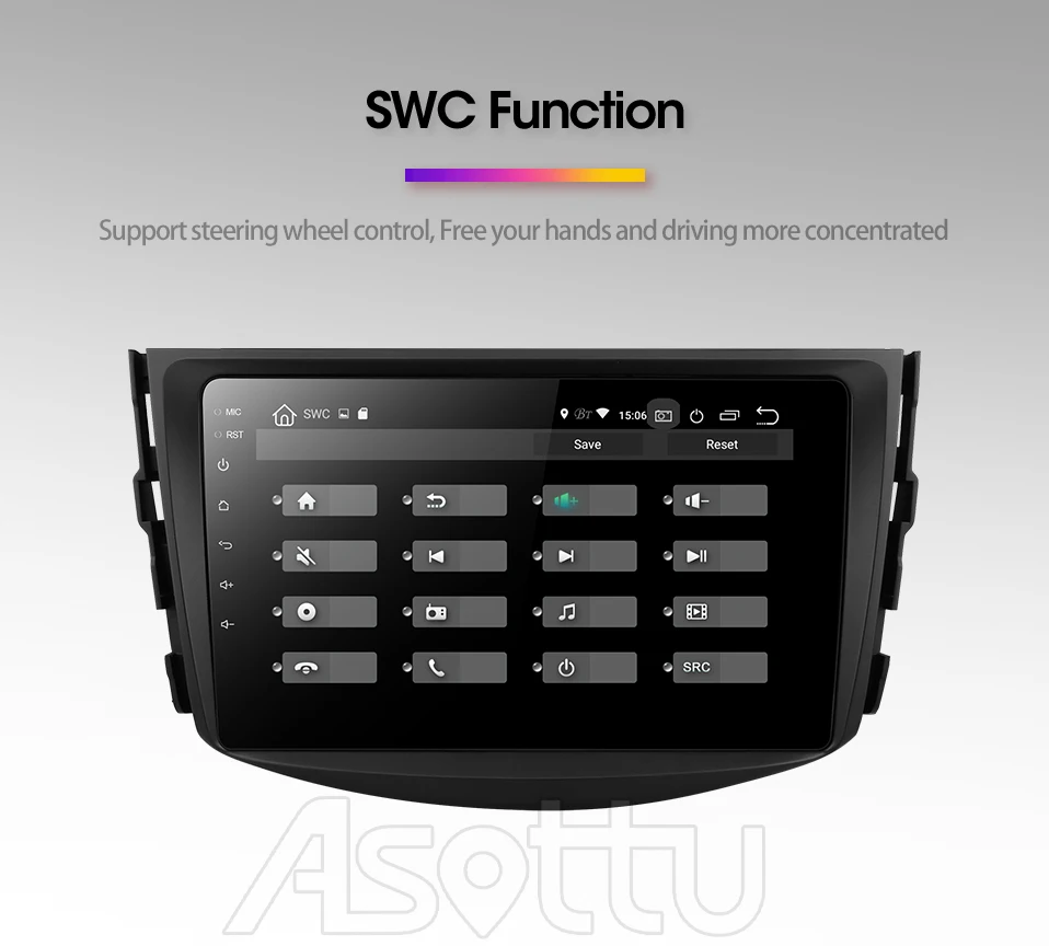 Asottu CRAV48060 Android 9,0 PX30 автомобильный DVD gps навигатор palyer автомобильный dvd-плеер для toyota rav4 2007 2008 2009 2010 2011