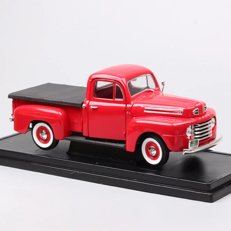 Большие весы автомобиль Винтаж 1948 Ford F1 пикапы 1:18 модели металлические игрушки автомобили миниатюрные Diecasts& игрушечные транспортные средства сувенир для мальчиков