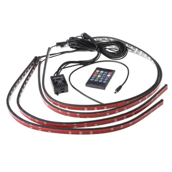 

Multicolor Flexible Flowing Car LED Light Underglow Underbody System Neon Light 28GC
