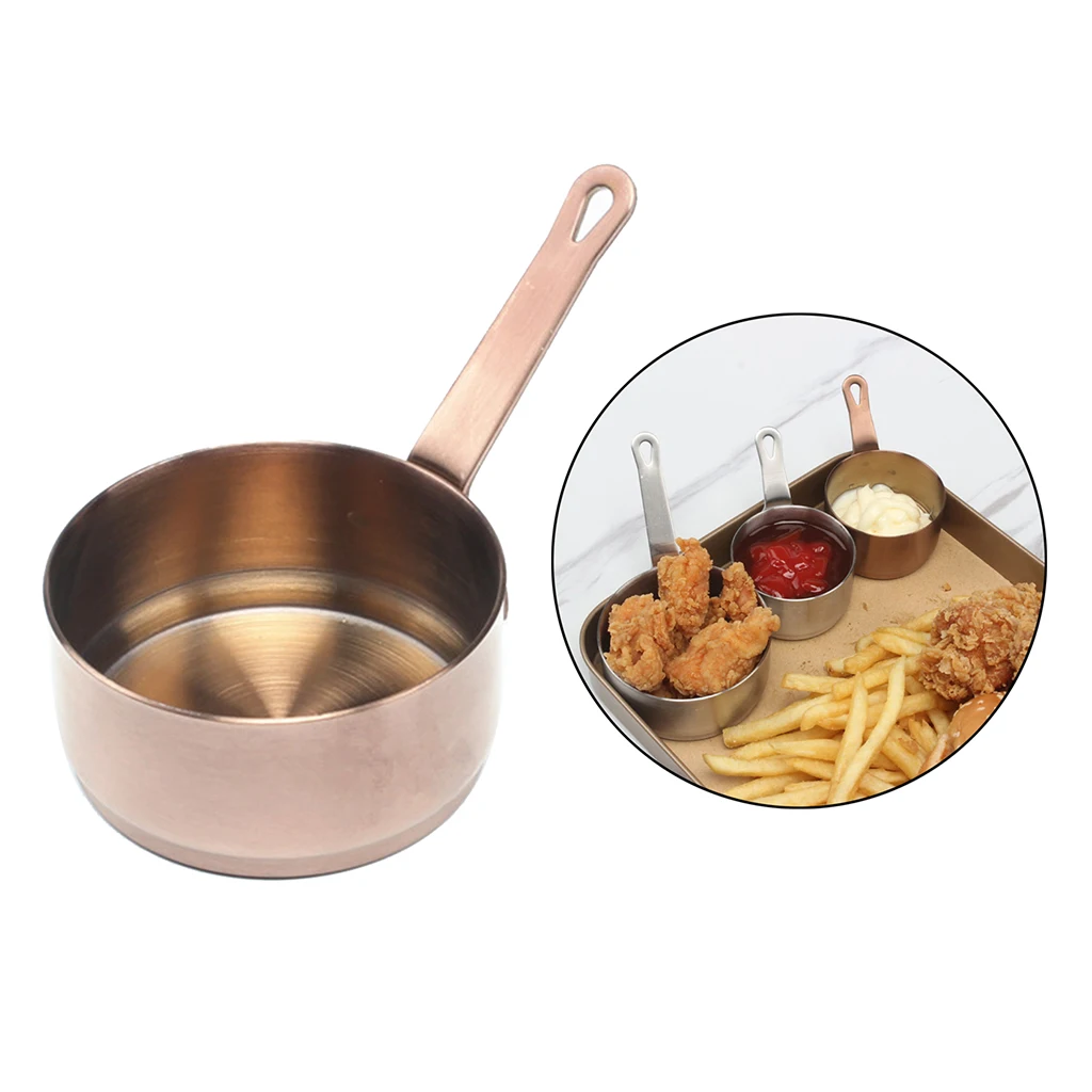 Cooking Tools Mini Soup Butter Pot with Handle Sauce Pan for Steel Milk Heating