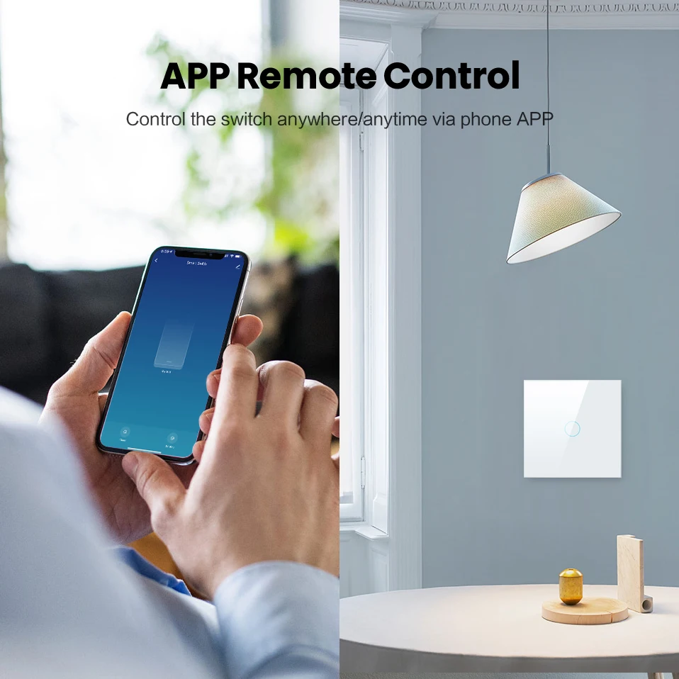 Interruptor de Luz Interruptor de Casa Funciona para Alexa Casa do Google Avatto Tuya Interruptor Wi-fi Nenhum Fio Neutro Necessário Inteligente 1 - 2 3 Gang Eua - Image 2