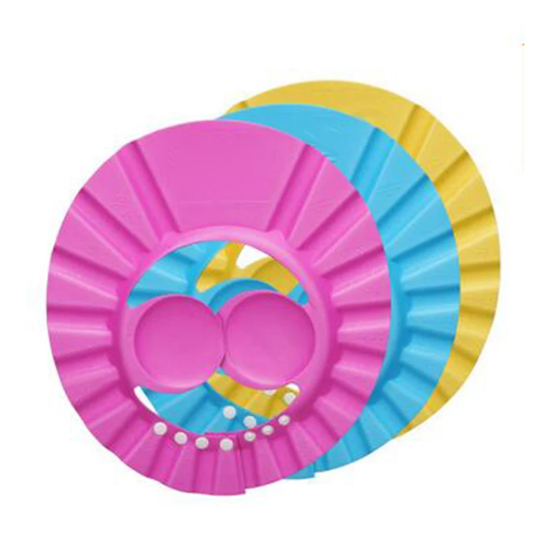 1Pcs Baby Shampoo Hats Waterproof Shower Wash Hair Shield Protector Earmuffs Friendly Soft Bath Adjustable Children Kids Cap NEW