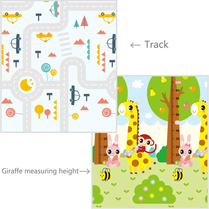 Детский игровой коврик с рисунком для ползания, складной коврик XPE, коврик-головоломка, коврик для игры, обучающая мягкая детская кровать-подушка, игрушка для детей - Цвет: XPE4-180200-06