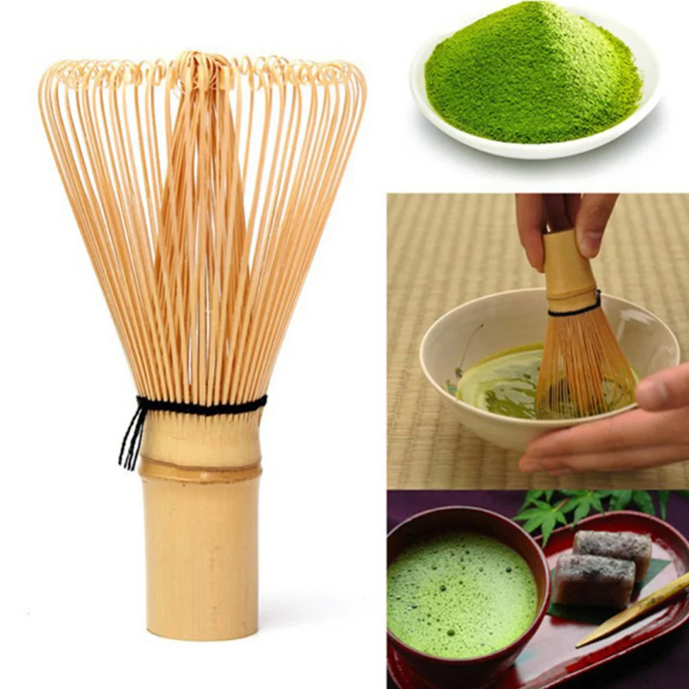 

Matcha Green Tea Ceremony Bamboo Powder Whisk Matcha Bamboo Whisk Bamboo Chasen Useful Tea Brush Tools Accessories XY003+