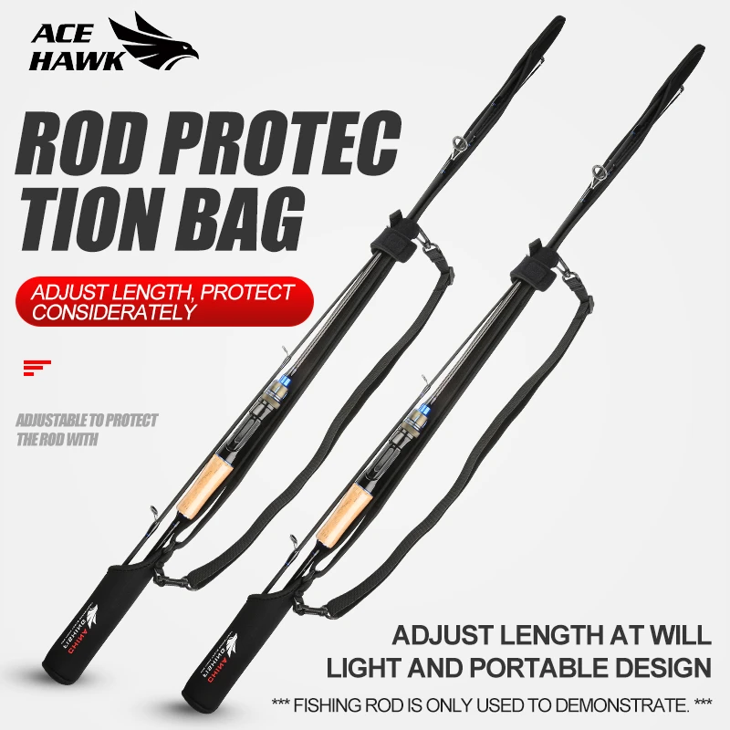 Ace Hawk Fishing Rod Carrier Street Fishing Protector Short Distance Travel Spinning Tube