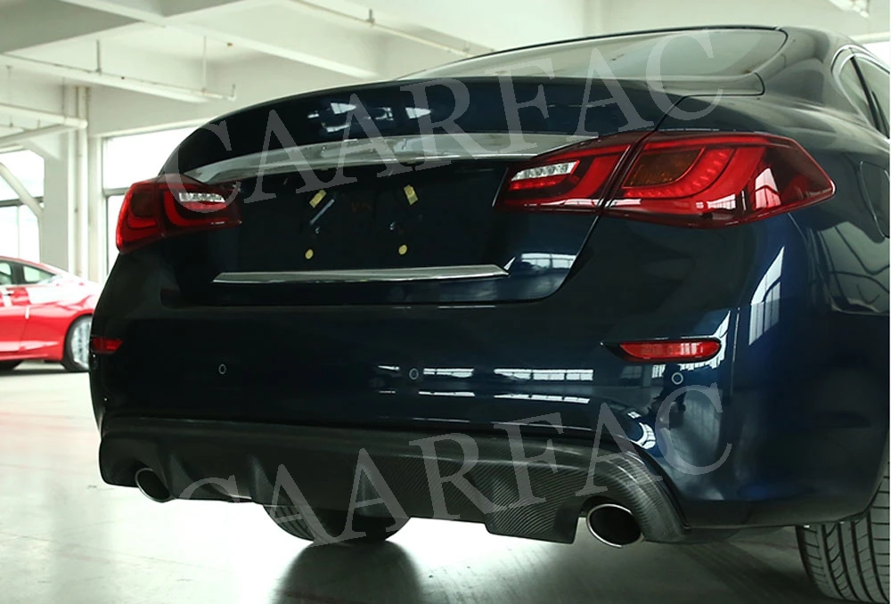 Углеродное волокно/frp зад бампер для губ Диффузор спойлер для Infiniti Q70 Седан 4 двери- Защита бампера автомобиля Стайлинг автомобиля