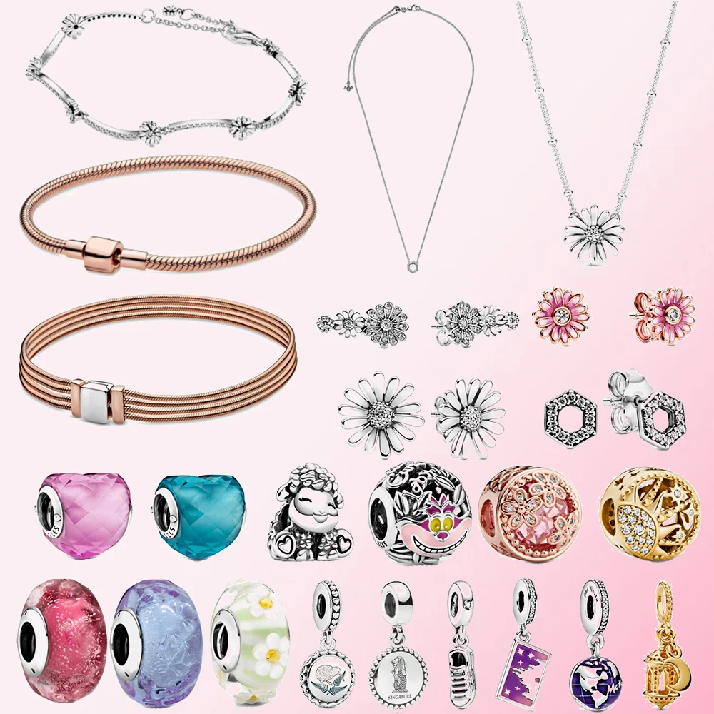 Весенние серьги-гвоздики из серебра 2020 пробы с рефлексорами змеиным браслетом