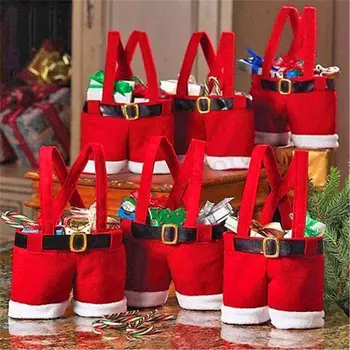 

6 Pack Christmas Presents Basket Christmas Candy Bags Christmas Gift Bags 634E