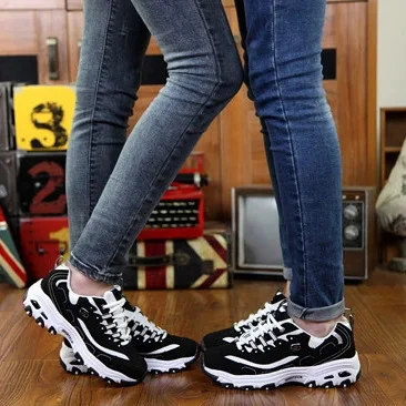 

Korean-style Athletic Shoes Summer Men And Women Platform Thick Bottomed COUPLE'S Casual Running Shoes Anti-slip Breathable Snea