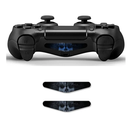 YSLED0063-2pcs 1 пара модных пользовательских PS4 светодиодный световой бар виниловые наклейки для Playstation 4 Dualshock контроллер лайтбар крышка наклейки - Цвет: YSLED0063-2pcs