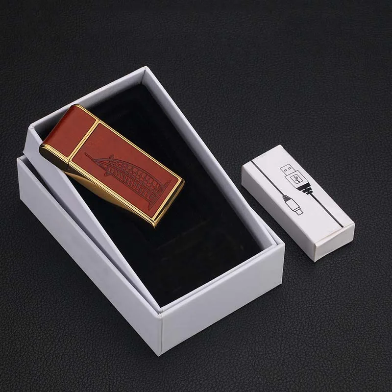 Модная Зажигалка для сигарет, ветрозащитная зарядка, usb-зажигалка, креативные зажигалки для сигар, тонкая Электронная зажигалка, аксессуары для курения