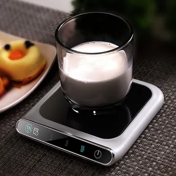 5V Cup Heater Smart Thermostatic Hot Tea Makers 3 Gear USB Charge Heating Coaster Desktop Heater for Coffee Milk Tea Warmer Pad 1