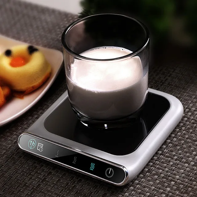 5V Cup Heater Smart Thermostatic Hot Tea Makers 3 Gear USB Charge Heating Coaster Desktop Heater for Coffee Milk Tea Warmer Pad 1