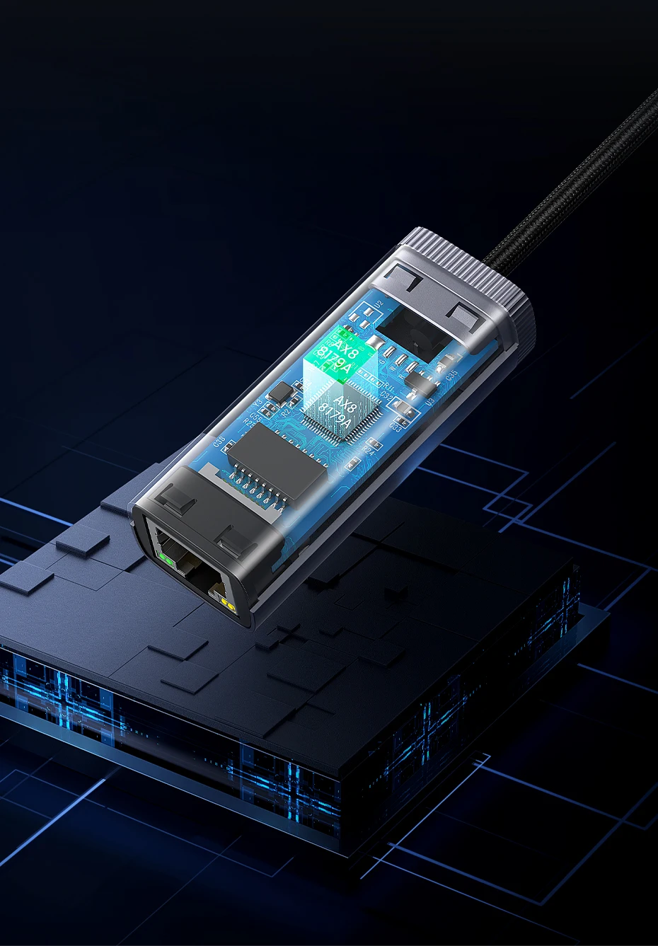 Adaptateur USB C vers Ethernet stable