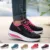 Женские коренастые Кроссовки Увеличивающие Высоту Shake Shoes Flatform Lace-up Walking Shoes Deportiva Mujer