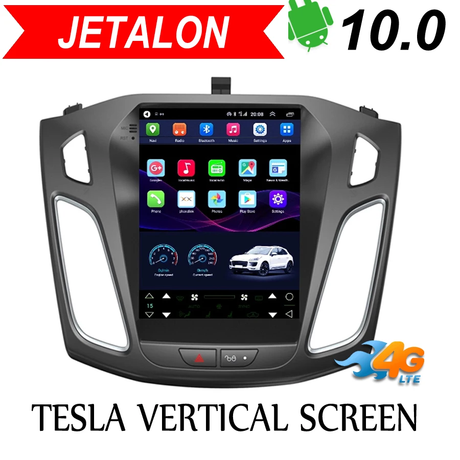 Интеллектуальная автомобильная навигация Jetalon 4G сеть для Ford Focus 2012 2017 стерео Android